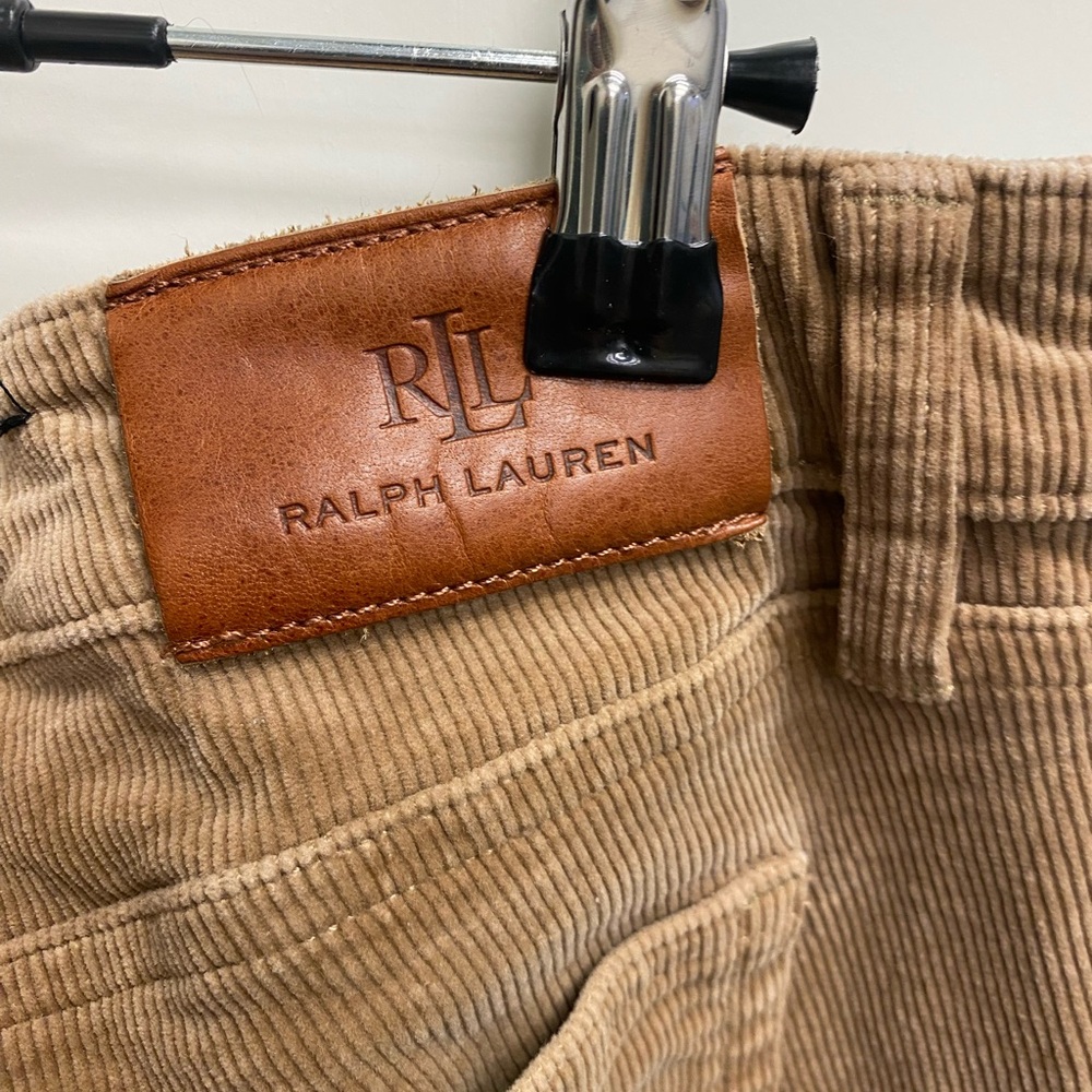 Ralph Lauren woman’s Corduroy Pants in Tan Brown - Picture 3 of 5